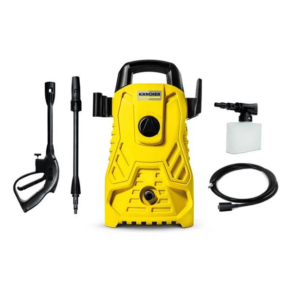 Lavadora de Alta pressão Kärcher Compacta 1500 PSI/Libras 1400W 300L/h com Aplicador de Detergente e Lança Regulável — Kärcher