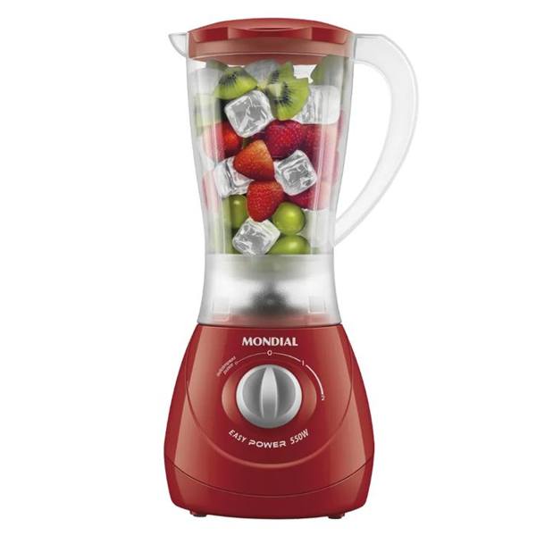 Liquidificador Mondial Easy Power 1,5L 2 Velocidades 550W L-550-R — Mondial
