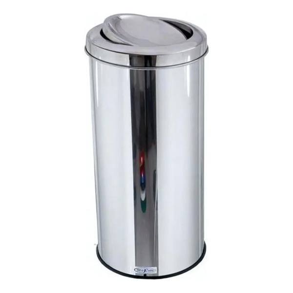 Lixeira Inox 50 Litros Com Tampa Vai-e-vem — Sem marca