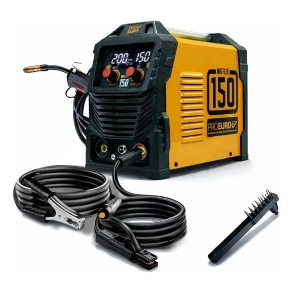 Máquina de Solda Multiprocesso MIG Flex 150a Pró Euro MIG sem gás MMA TIG — Pró Euro