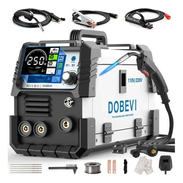 Máquina Solda Sem Gás Mma+mig+tig 3 Em 1 C/lcd Dobevi — Dobevi