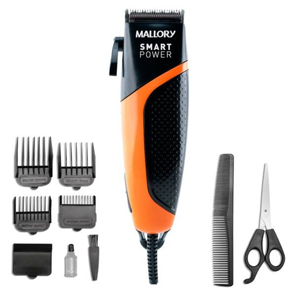 Máquina de Cortar Cabelo Mallory Smart Power CR07 4 Pentes Com Fio — Mallory