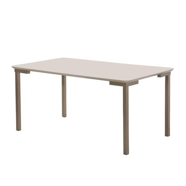 Mesa de Jantar 6 Lugares Tampo de MDF e Vidro Isis New Aço Nobre — Aco Nobre