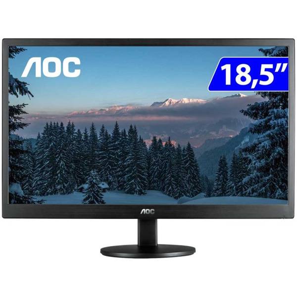 Monitor AOC LED 18,5" Widescreen HD HDMI VGA E970SWHNL — AOC