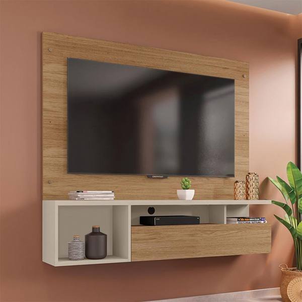 Painel para TV até 55" com Nicho Gold Caemmun — Caemmun