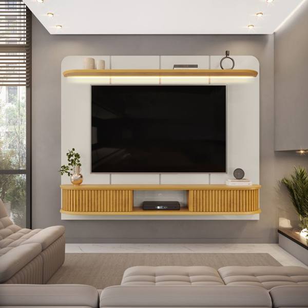 Painel para TV até 75" 2 Portas LED DJ Móveis Capri — Dj Móveis