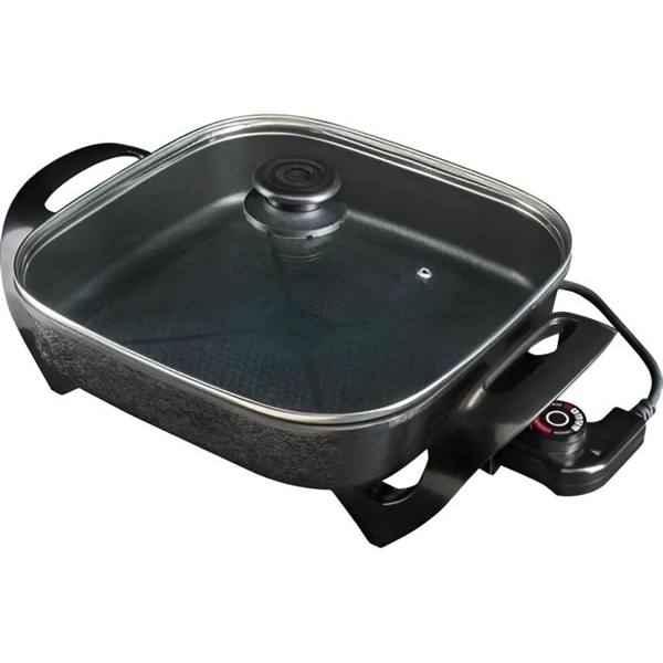 Panela Multifuncional Elétrica 30cm Grill Antiaderente Portátil Mangiare 1500W Agratto — Mangiare