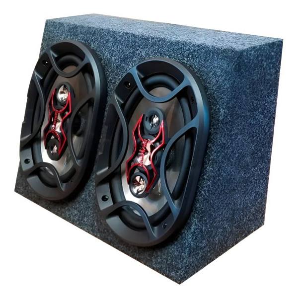 Par Alto Falante Bravox 69 6x9 + Caixa Carpete Top Caminhao — Sem marca