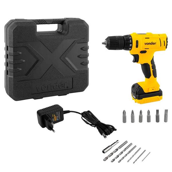 Parafusadeira Furadeira Vonder Bateria 12V 3/8 Polegadas PFV 120 — Vonder