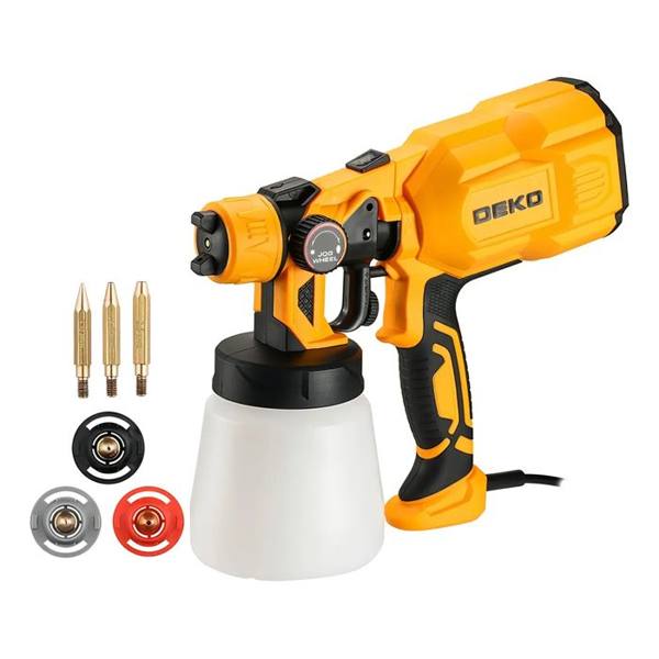 Pistola de Pintura HVLP Deko Portátil 800ml 3 Bicos 550W / — Deko