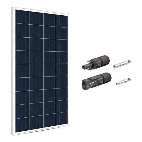Placa Solar 155 Wp E Conector Mc4 Camping Home — Sem marca