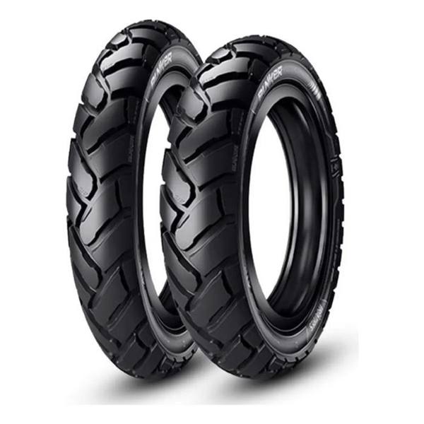 Pneu 120/80-18 E 90/90-21 Bunker Xre 300 Tornado Lande — Sem marca