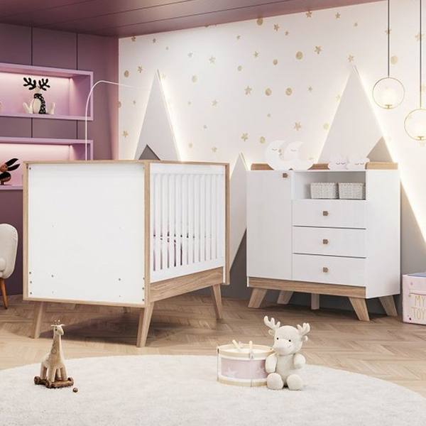 Quarto Infantil 2 Peças MDP MDF Henn Confete — Henn