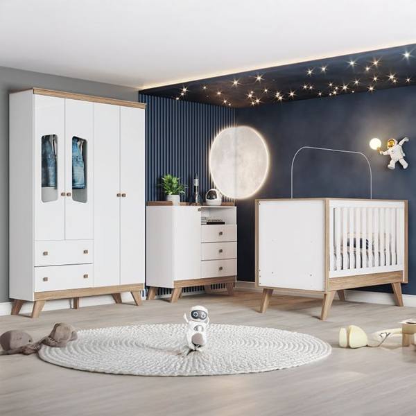 Quarto Infantil 3 Peças MDP MDF Henn Confete — Henn