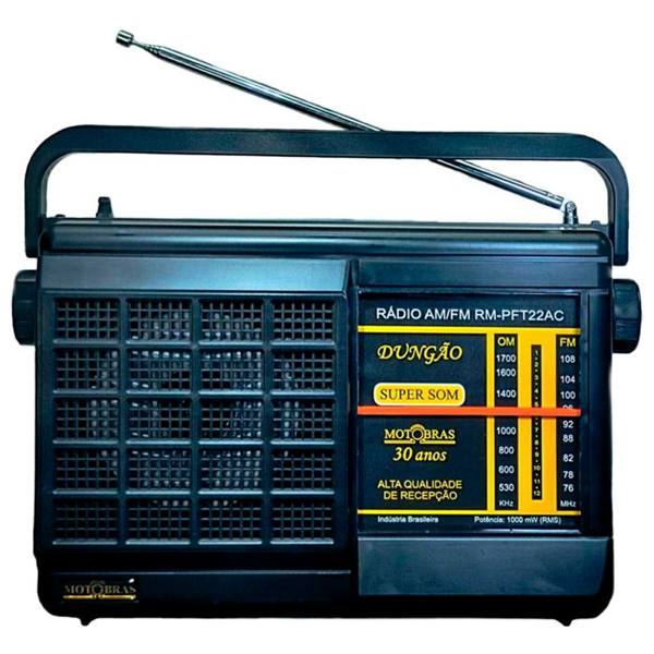 Rádio Portátil Motobrás RM-PFT22AC 2 Faixas AM/FM 1W — Motobrás