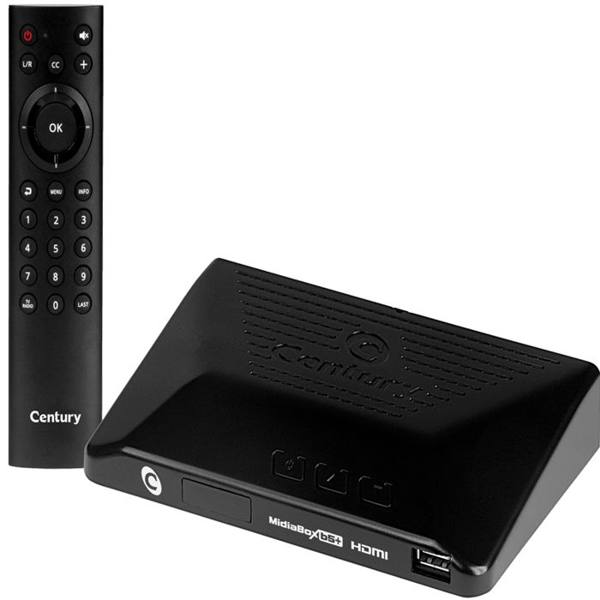 Receptor Century Midia Box B5 HDTV com Função Multimídia Entrada USB — Century