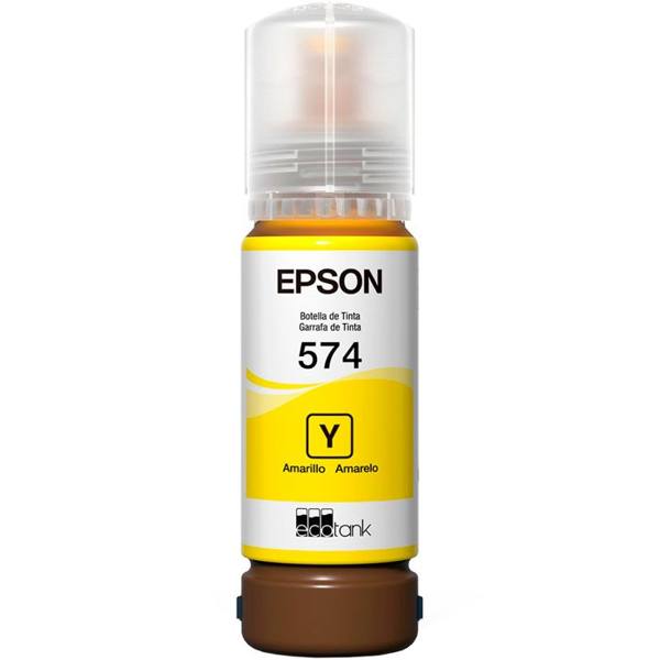 Refil para Tanque de Tinta Epson Amarelo 574 até 2.100 Fotografias — Epson