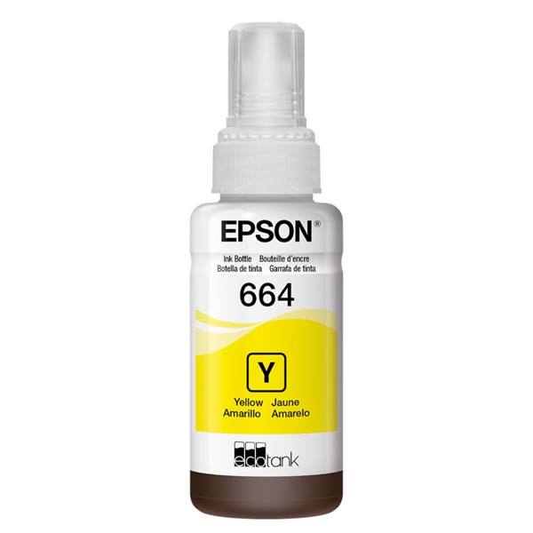 Refil para Tanque de Tinta Epson Amarelo Nº664 até 6.500 Páginas T664420-AL — Epson