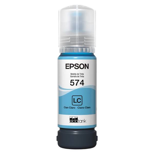 Refil para Tanque de Tinta Epson Ciano Claro 574 até 2.100 Fotografias — Epson