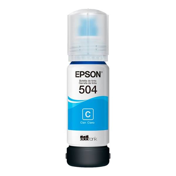 Refil Tanque de Tinta Epson Ciano T504 até 6.000 Páginas — Epson
