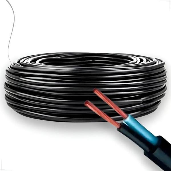 Rolo De Fio Pp 2x2,5mm 2,5mm Rolo 100m Metros Cabo Elétrico — Sem marca