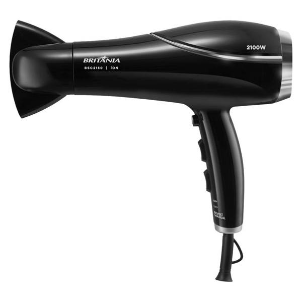 Secador de Cabelo Britânia BSC2150 Tourmaline Íon 2 Velocidades 2100W — Britânia