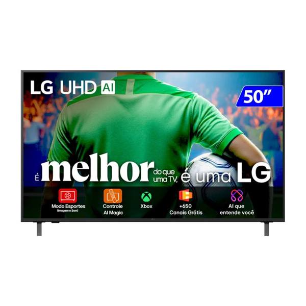 Smart TV LG 50" 4K HD Wi-Fi Comando de Voz Processador α7 AI Ger8 50UA8550PSA — LG