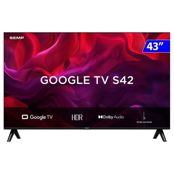 Smart TV Semp LED 43" Full HD Wi-Fi Android TV 43S42 — Semp