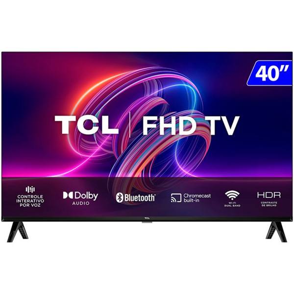 Smart TV TCL LED 40" FullHD Android TV Comando de Voz por Controle 40S5400A — TCL