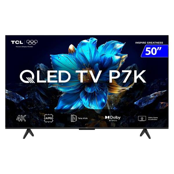Smart TV TCL QLED 50" 4K HDR10 HDMI Wi-Fi 50P7K — TCL