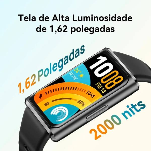 Smartwatch HUAWEI Band 11 Pro Posicionamento GNSS Autônomo Tela — Sem marca