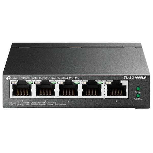 Switch TP-Link Gigabit Profissional 10/100/1000Mbps 5 Portas TL-SG1005LP — TP-Link