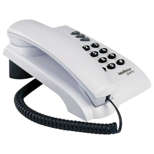 Telefone Intelbras Pleno com Fio e Chave de Bloqueio Funções Flash — Intelbras