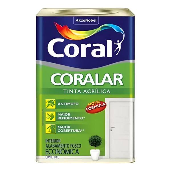Tinta Coralar Anti Mofo Acrilica Coral Escolha Sua Cor — Sem marca