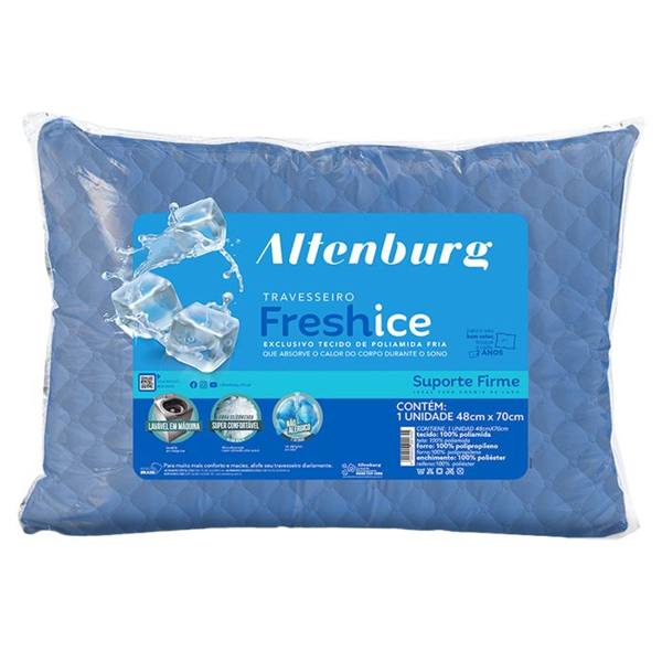 Travesseiro Altenburg Matelassado Suporte Firme Fresh Ice — Altenburg