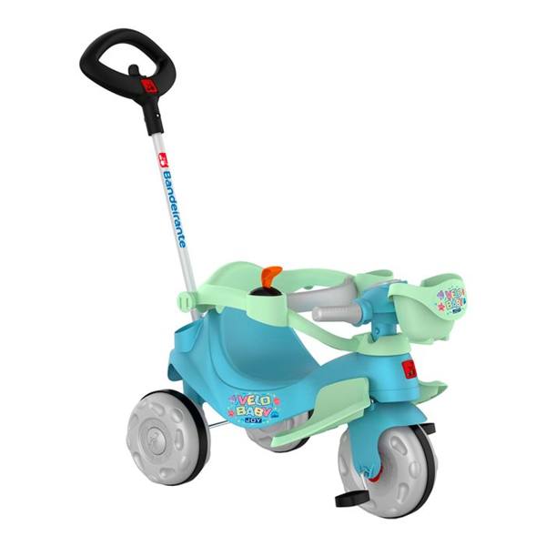 Triciclo a Pedal com Empurrador Infantil Bandeirante Velobaby Joy — Bandeirante