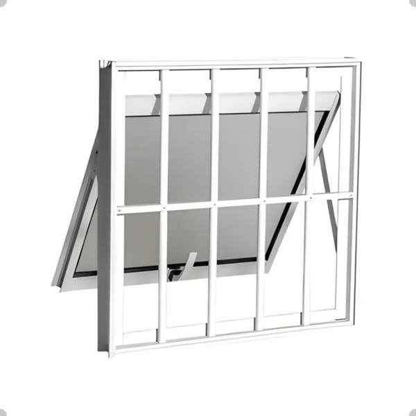 Vitrô Para Banheiro Maxi Ar Com Grade 50x50 Branco Ou Preto — Sem marca